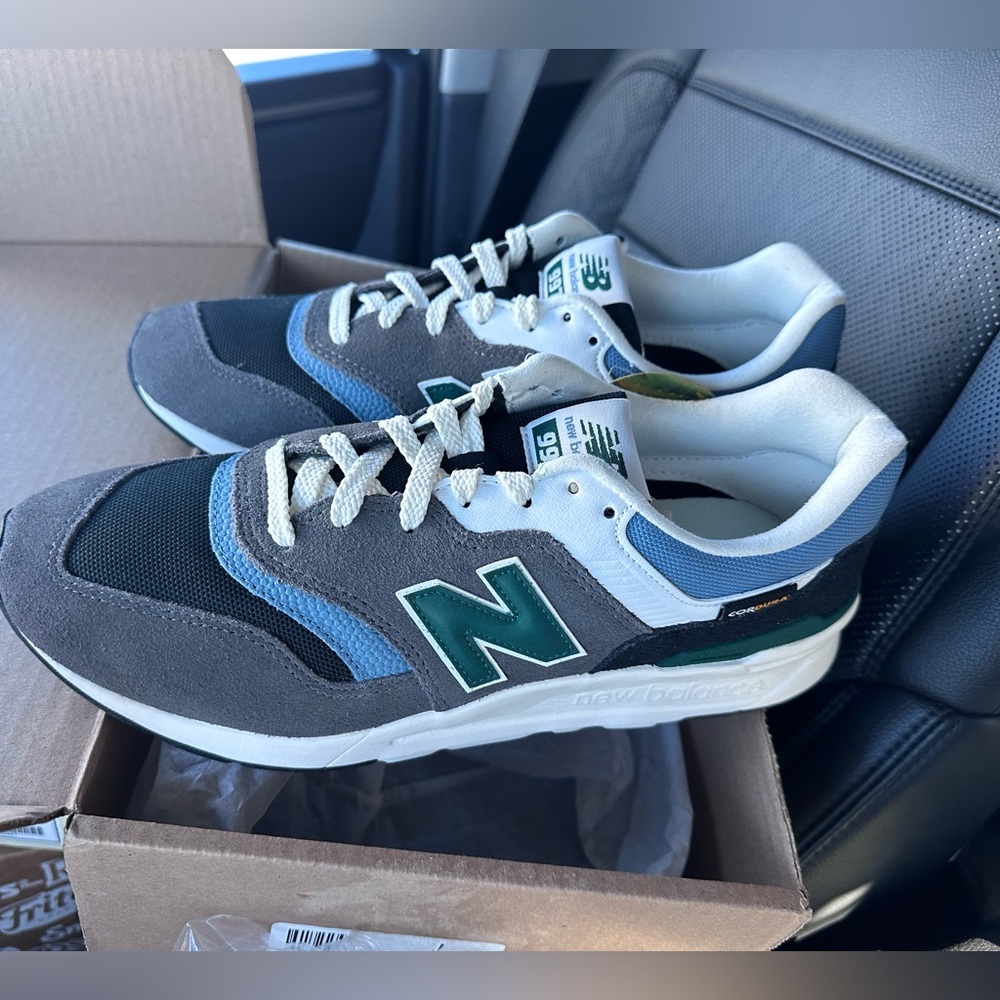 New Balance 997H Men's Gray, Blue, and Green Sneakers